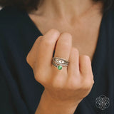 Thumbnail for malachite crystal rings