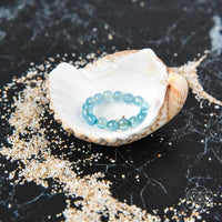 aquamarine crystal ring