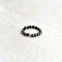 black crystal  ring