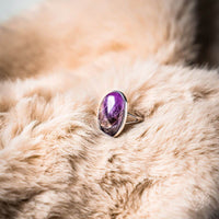 amethyst crystal ring