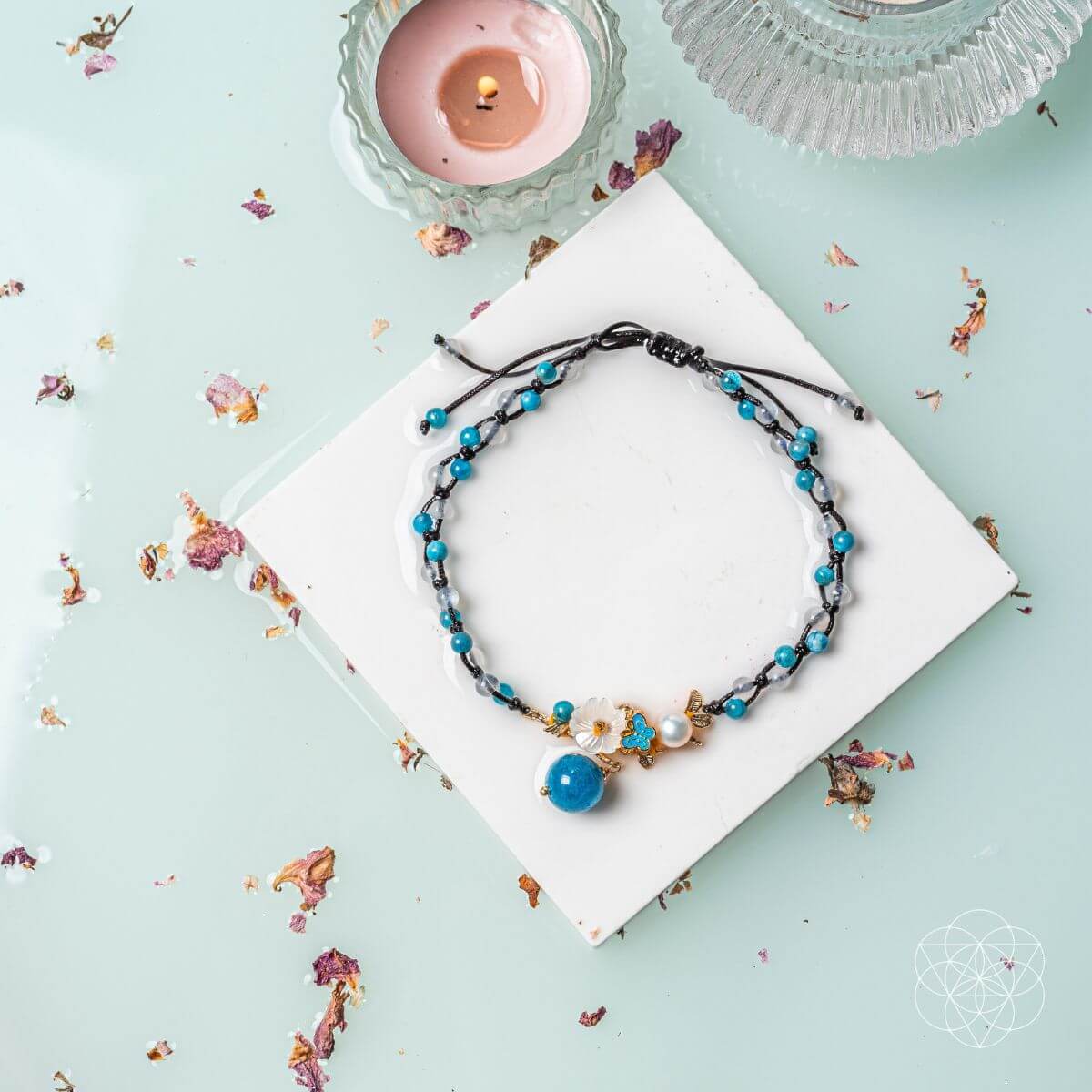 Triple Crystal Anklet of Positivity - Conscious Items