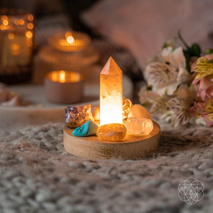 Wealth &amp; Confidence - Turquoise Lamp - Conscious Items
