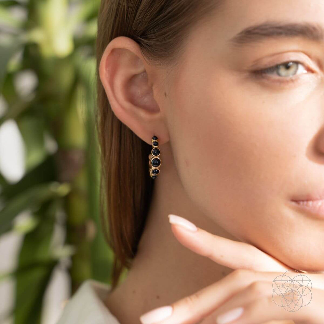 Wisdom &amp; Willpower - Onyx Earrings of Resilience - Conscious Items